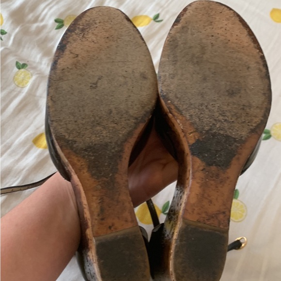 YSL Getty Vintage Cork Wedges (Pin-Up) - Picture 4 of 5